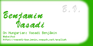 benjamin vasadi business card