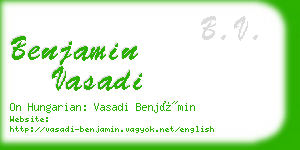 benjamin vasadi business card